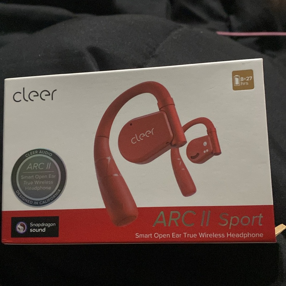 New in Box, cleer ARC II Sport Smart Open Ear True Wireless Headphones.